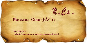 Mocanu Cserjén névjegykártya
